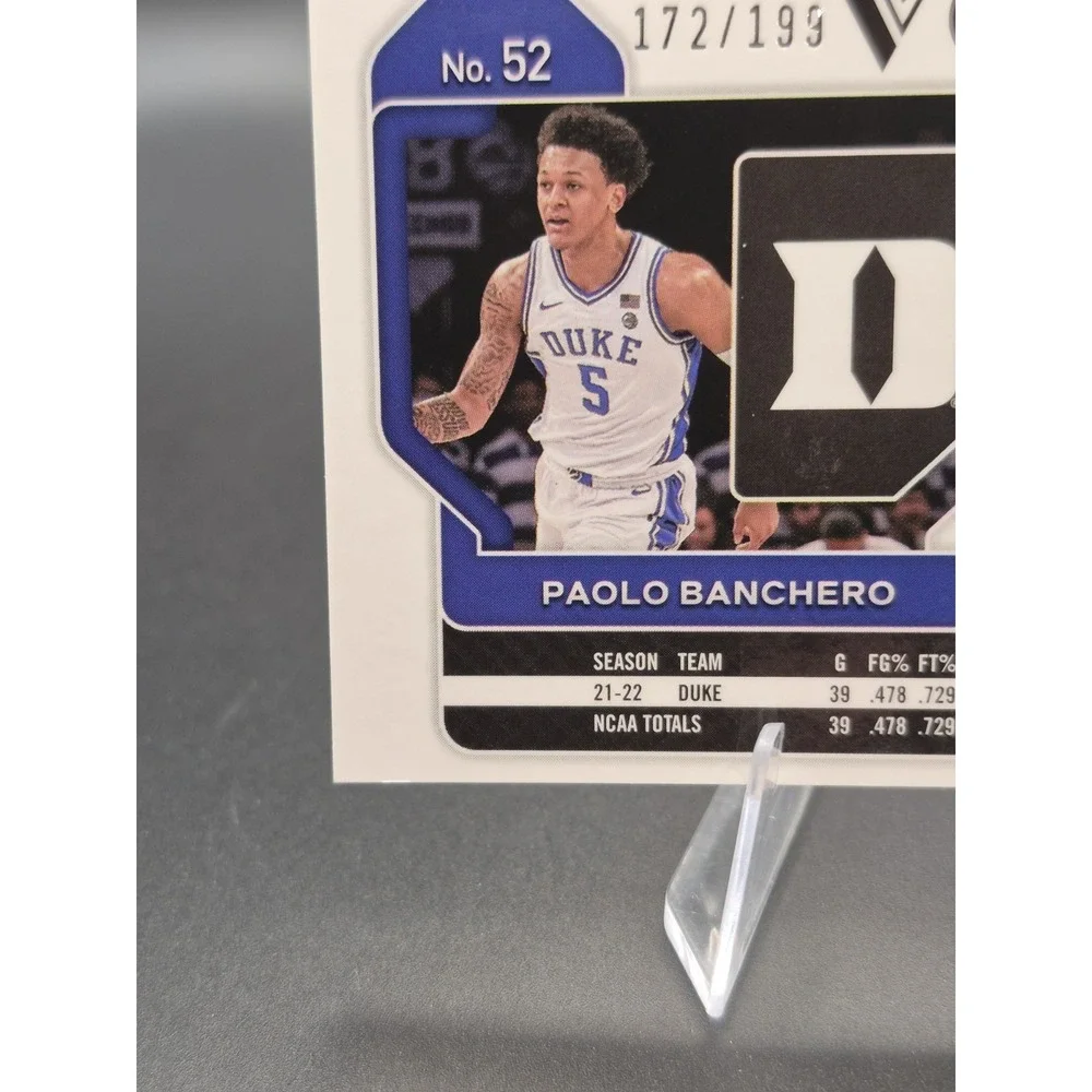 2022 Panini Paolo Banchero 52 Rookie Variation Blue Prizm RC /199 Duke NBA